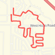 Windy 3 mile neighborhood run