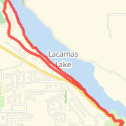 4.5 - Mile Route from Lacamas Park (loop)