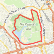 Regents Park internal perimeter grass track circuit
