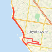 Dreadnought to Savoy via Bandstand home via Bridge St Run route image