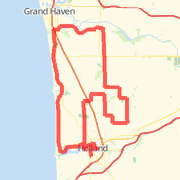 Bike MS 2008 West Michigan Day 2 75 Mile Route