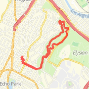 Elysian Park trail one lap