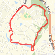 Sunday Dog Walk: 09/26/2010 Route