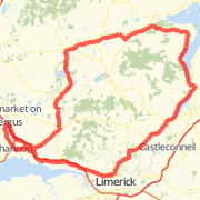 107km Route from Shannon, Co. Clare