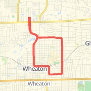 6 mile Wheaton-cross Run route image
