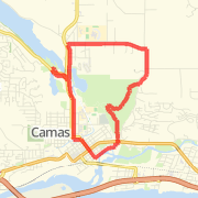 6-Mile Route from Lacamas Park