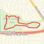 3.5 Mile Zoo Run (One loop 1.76 miles, Loop twice for aprox. 5K)