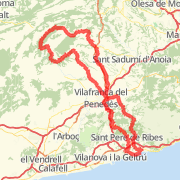Sitges - Alt de Font Rubi (3a) - La Llacuna  - St. Q.de Mediona - St. Pere Molanta - Sitges