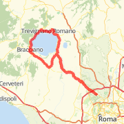 Bike ride around Lago di Bracciano
