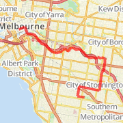RACV to Caulfield park via Hawthorn hockey
