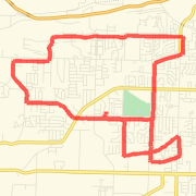 NB TotalFit: Oct 23, 2010 10:31 AM Run route image