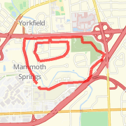 Double Tree Oak Brook - run through park