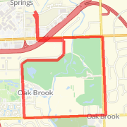 Double Tree Oak Brook - run around the golf course
