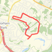 Danuta's 3 mile course