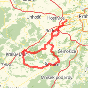Karlicke Udoli - Revnice - Beroun - Bubovice Route