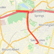 St Lukes to Motions Rd Route Run route image