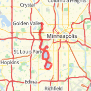 Josh's to Lake Harriet and 1/2 of Lake of the Isles