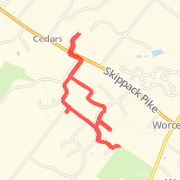 New trail and hills through Fawn Creek