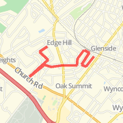 2 mile with 5 min warm up &amp; cool down walks