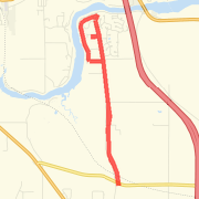 10 K out and back (almost)