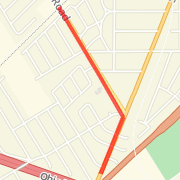 byrne to railroad tracks and back