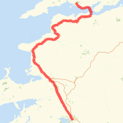 Day 2 Killarney to Kilrush longer route via coast 66 miles