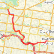 Hawthorn East to Kew Bvard Loop 15.5k