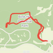 Esker Cross Country Ski Trail (Yellow), Birds HIll Park, Manitoba Run route image