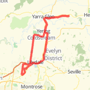 50km to Tarrawarra via Yarra Glen