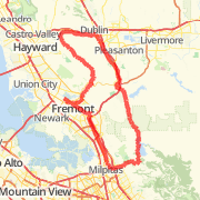 Palomares/Calaveras/Alameda Creek trail brick loop
