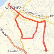 Natchez 6 mile route
