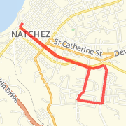 Natchez 4 mile route