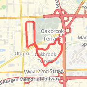 Comfort Suites Oakbrook Terrace 3 mile loop
