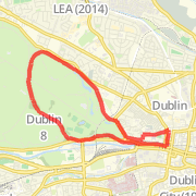Phoenix Nth Rd, Kyber to Blackhall Place 5.25 Run route image