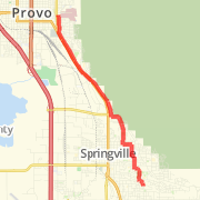 Springville to Provo round trip 14 miles