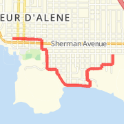 IM CDA 4m out and back run