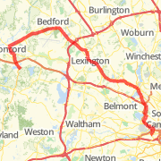 Duff's house to walden pond via minuteman trail