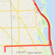 Morning North to Belmont Harbor