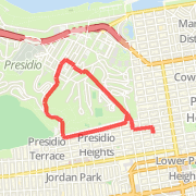 Presidio down Lovers Lane then up Arguello