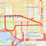 3.5 Mile Run Around White House from PDS