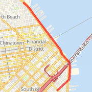 Brannan-Embarcadero-Chestnut and back - 4.02 mi.