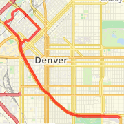 Downtown to Cherry Creek via CC Trail