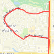 3 mile Loop thru The Trails from Walgreens