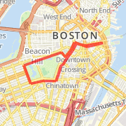 Custom House to and around The Commons