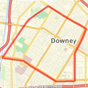 10 miles downey