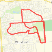 Pine Rd - Happy Valley  (Hay St) -Reynell Rd - Pine Rd-Sherbrooke
