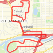 Mary circle to Sibly MN river loop, back.