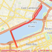 run along the charles (Mass ave. to Science Museum &amp; back) (3.58 miles)