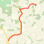 5-mile Crabapple Starbucks Route