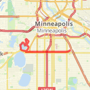 rollerblading on msp greenway, lake of isles and back (rebecca and pesky)
